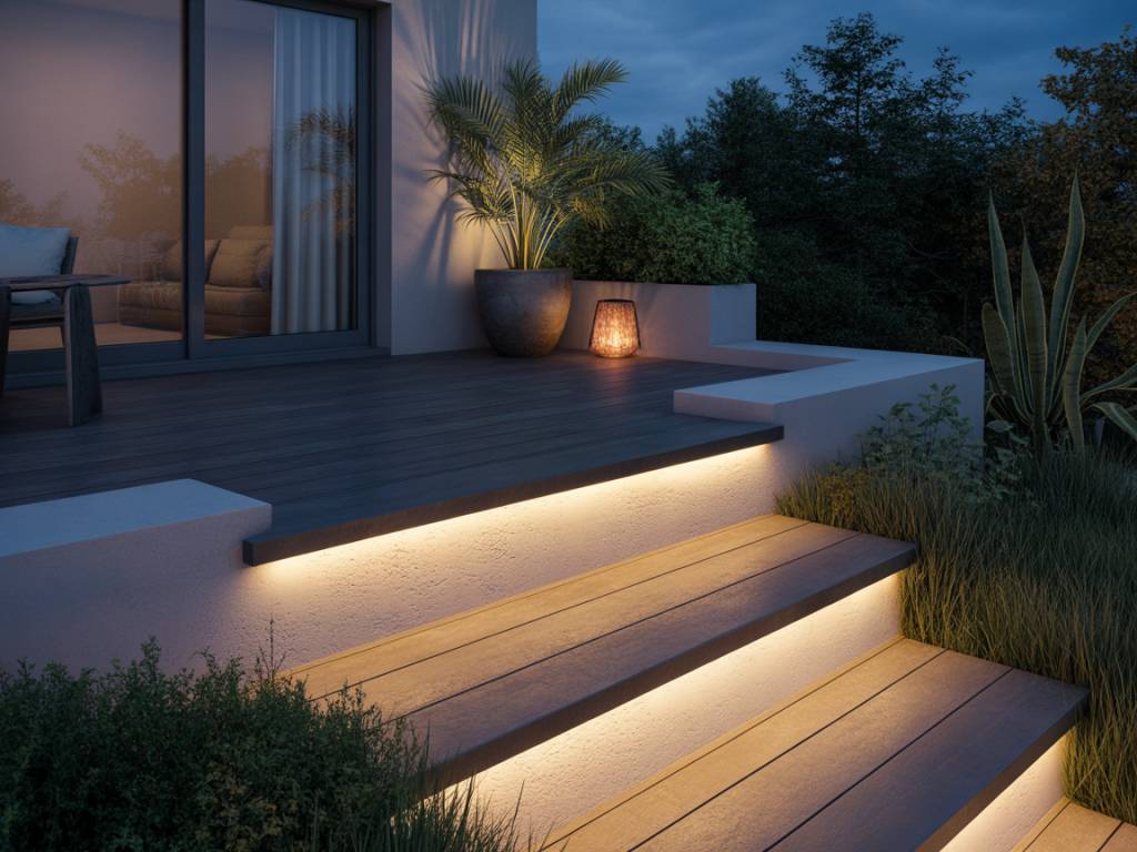 Tutoriel pour ajouter un éclairage LED à sa terrasse sur plots